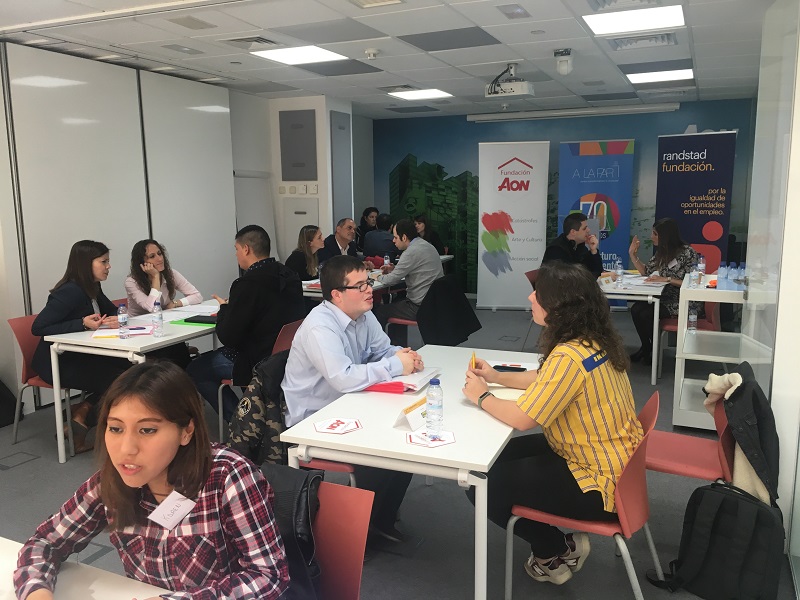 Speed Job Dating, Fundación Aon, Fundación Randstad y Fundación A la Par